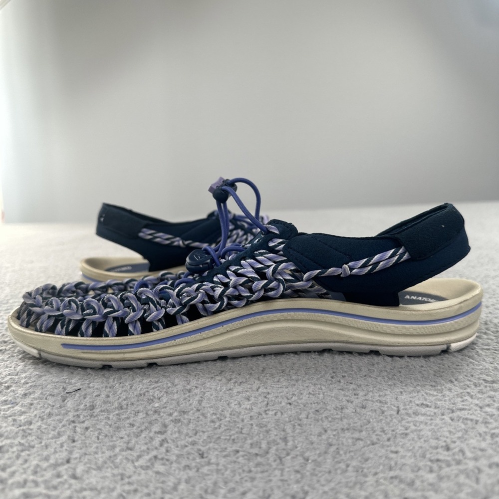 KEEN Uneek Para Cord Sandal Women 9.5 Blue Purple Braided Beach 1014631 - Picture 7 of 10